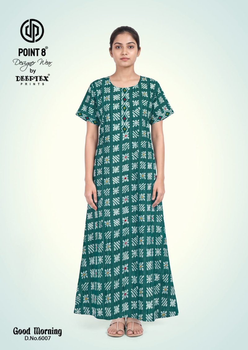 Good Morning Vol 6 By Deeptex Cotton Printed Nighty Gown 
